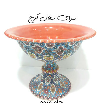 جام میوه سایز بزرگ میناکاری سفالی